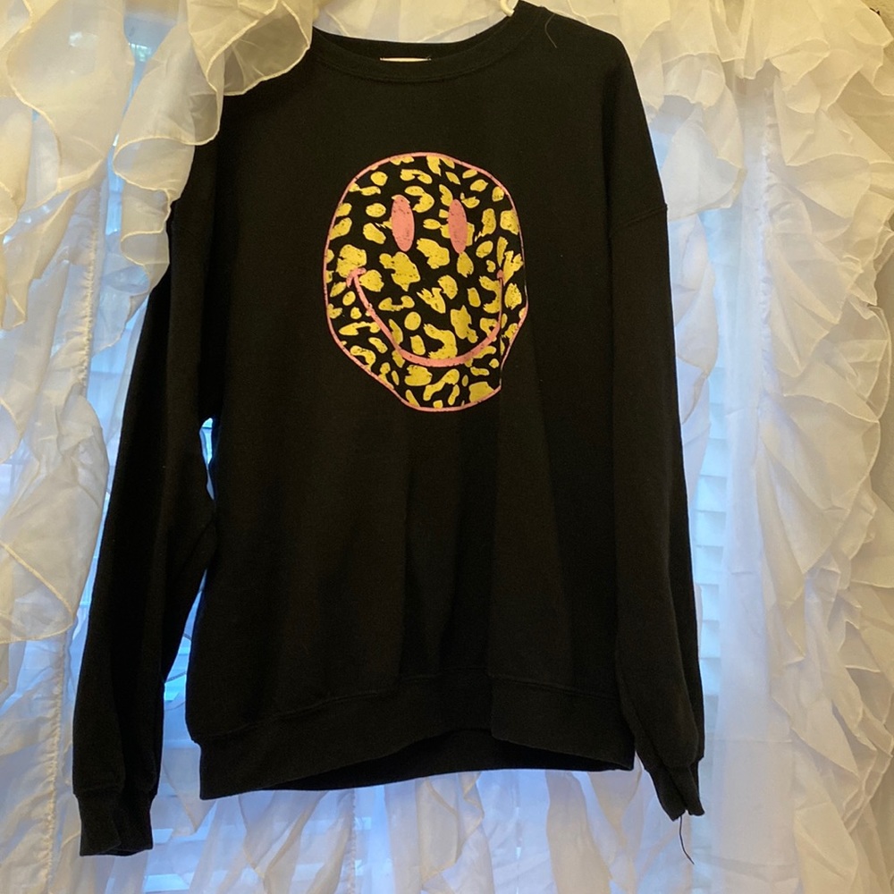 Smiley face crewneck